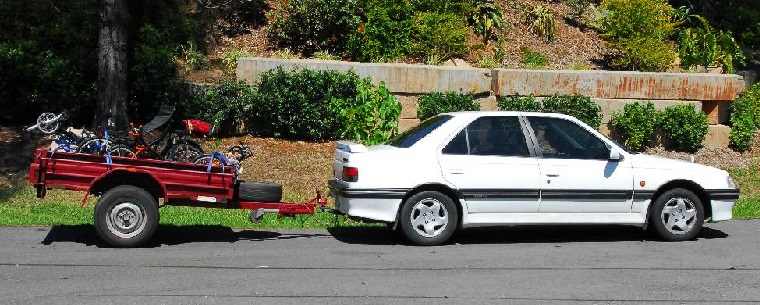 Car with trailer