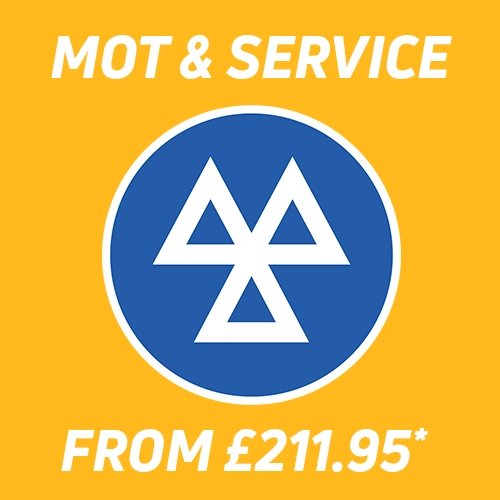 Save When You Book An MOT & Service Together! Prices from £207.95.